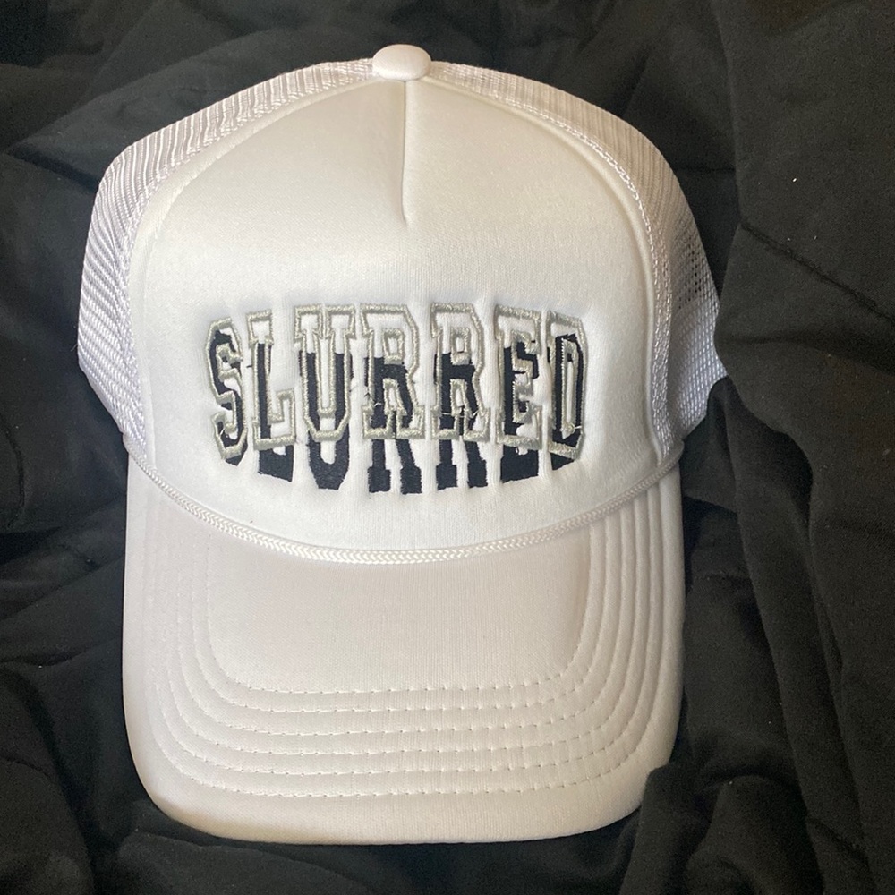 Slurred trucker hat